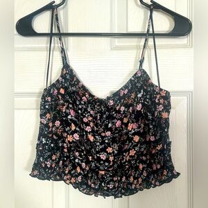 Hippie Rose Floral Crop Top size L